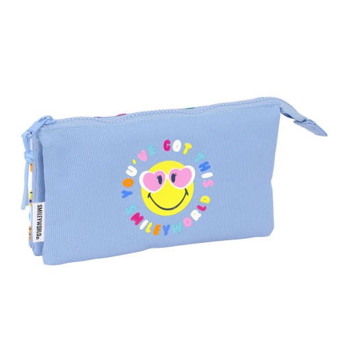 Estojo Escolar Smiley World Joyful 2025 Triplo