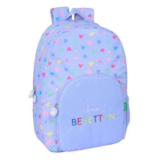 Mochila BENETTON Lilás 2025 46x30x14cm Adaptável a Trolley