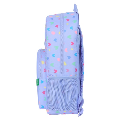 Mochila BENETTON Lilás 2025 46x30x14cm Adaptável a Trolley
