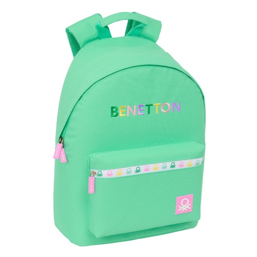 Mochila com Bolsa para Portátil 14" BENETTON Mint 2025 41x31x16cm