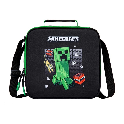 Lancheira Térmica MINECRAFT Survival Mode 2025 22x21x11cm Adaptável A Trolley