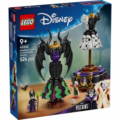 LEGO DISNEY Vestidos da Malévola e da Cruella de Vil 43262