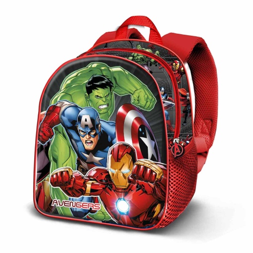 Mochila Avengers Elite Infinity 3D 2025 31x26x11cm