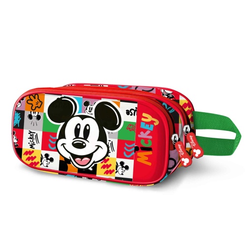 Estojo Escolar DISNEY Mickey Mouse Mood 3D 2025 Duplo