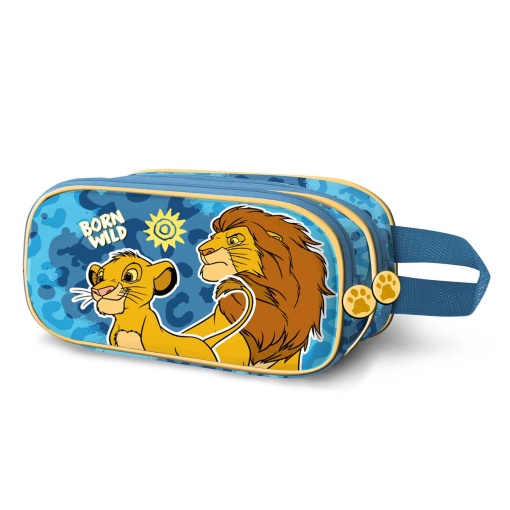 Estojo Escolar DISNEY O Rei Leão WILD 3D 2025 Duplo