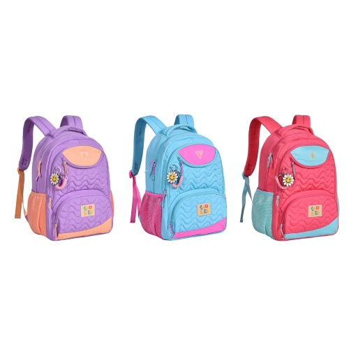Mochila com bolsa para portátil 15'' LULUCA 2025 44,5x33,5x14,5cm sortido Lu24073