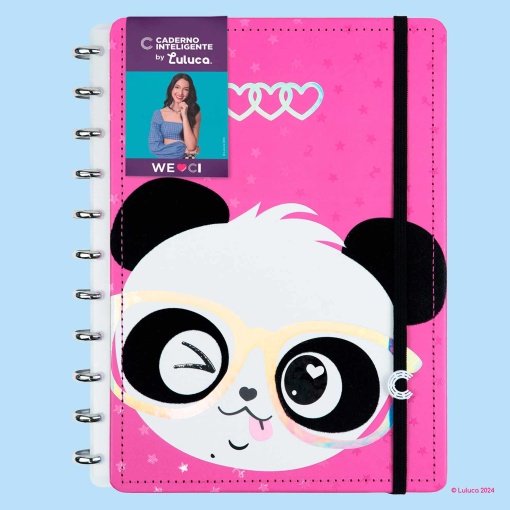 CADERNO INTELIGENTE Grande (215x280mm) Pautado Pandalu Glow By LULUCA