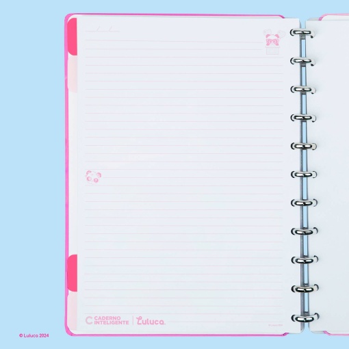CADERNO INTELIGENTE Grande (215x280mm) Pautado Pandalu Glow By LULUCA
