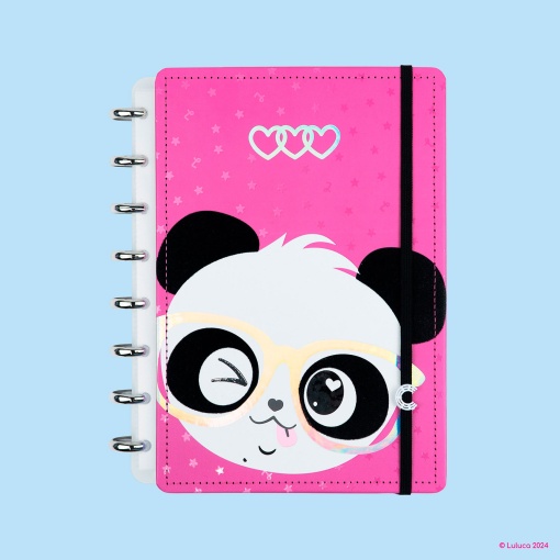 CADERNO INTELIGENTE A5 Pautado Pandalu Glow By LULUCA