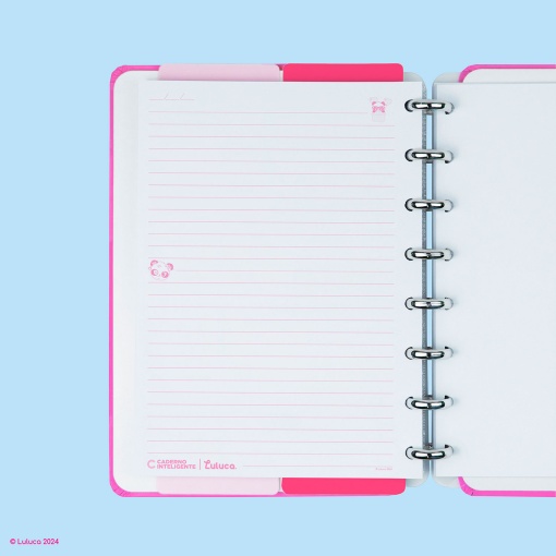 CADERNO INTELIGENTE A5 Pautado Pandalu Glow By LULUCA