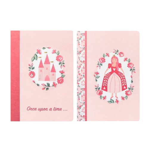Caderno A4 Agrafado ANCOR B'log PRINCESS 2025 Quadriculado 48 folhas 90g Sortido