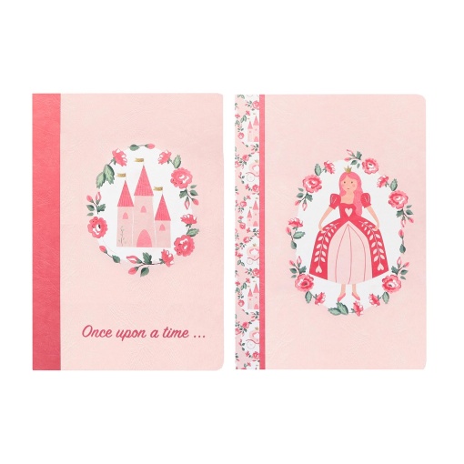 Caderno A5 Agrafado ANCOR B'log Princess 2025 Pautado 48 folhas 90g Sortido