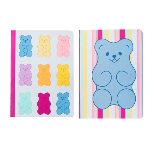 Caderno A4 Agrafado ANCOR B'log Sweet Candy 2025 Quadriculado 48 folhas 90g Sortido