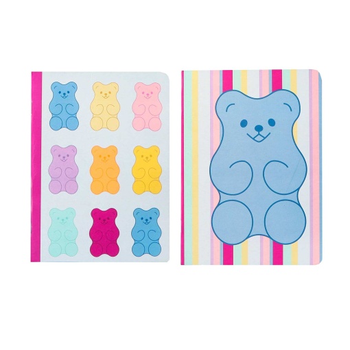 Caderno A5 Agrafado ANCOR B'LOG SWEET CANDY 2025 Pautado 48 folhas 90g Sortido