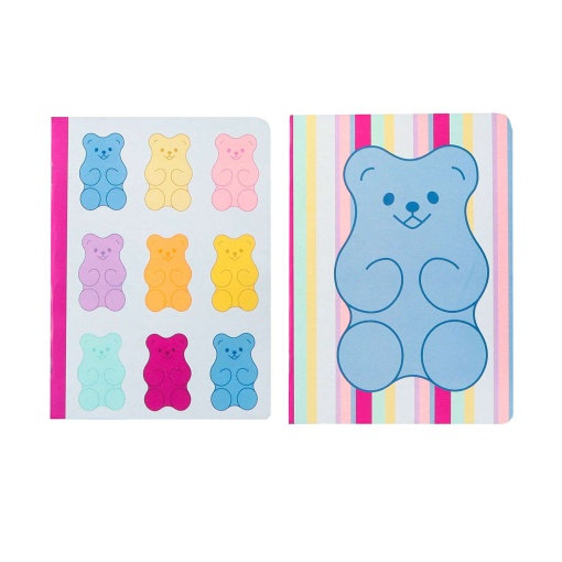 Caderno A5 Agrafado ANCOR B'LOG SWEET CANDY 2025 Quadriculado 48 folhas 90g Sortido