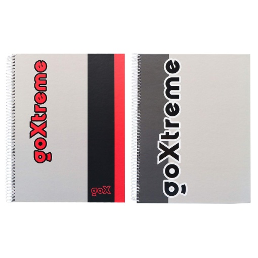 Caderno A4 Capa Dura Espiral ANCOR Goxtreme 2025 Quadriculado 80 folhas 90g Sortido
