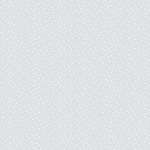 Tecido MAKOWER Essentials Estrelas Cinza/Branco 1x1,12m