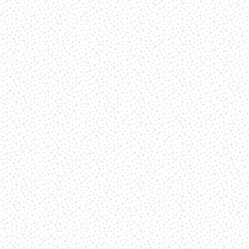 Tecido MAKOWER Essentials Estrelas Cru/Branco 1x1,12m