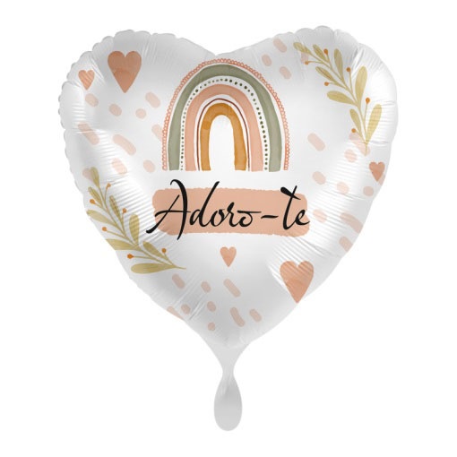 Balão foil coração "Adoro-te" 43cm 17'' PREMIOLOON 81098-por