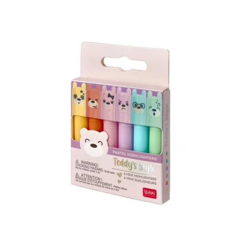 Sublinhador LEGAMI Teddy's Style 6 Cores