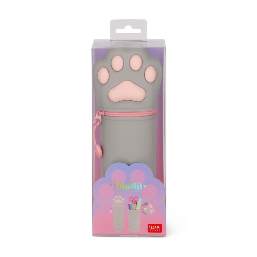 Estojo escolar 2 em 1 de silicone LEGAMI Kawaii Kitty Ka0022