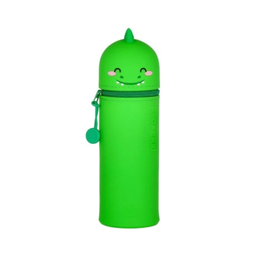 Estojo Escolar 2 em 1 de Silicone LEGAMI Kawaii DINO