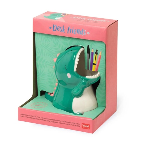 Porta-lápis em Cerâmica LEGAMI Desk Friends DINO