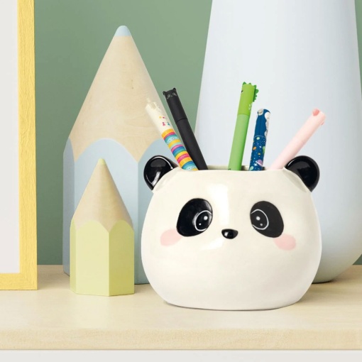 Porta-lápis em Cerâmica LEGAMI Desk Friends Panda