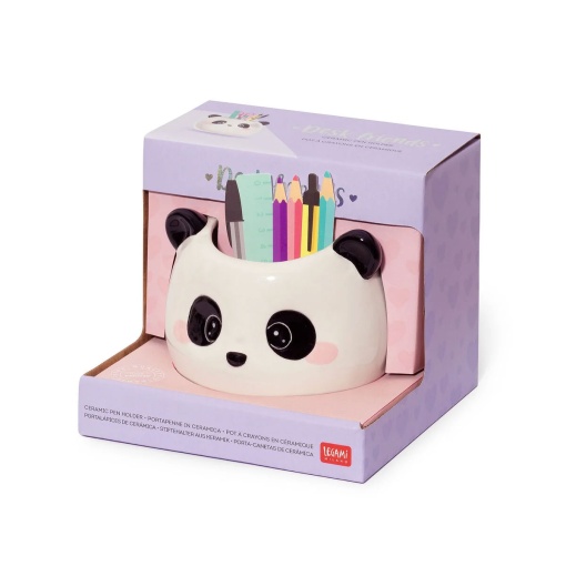 Porta-lápis em Cerâmica LEGAMI Desk Friends Panda
