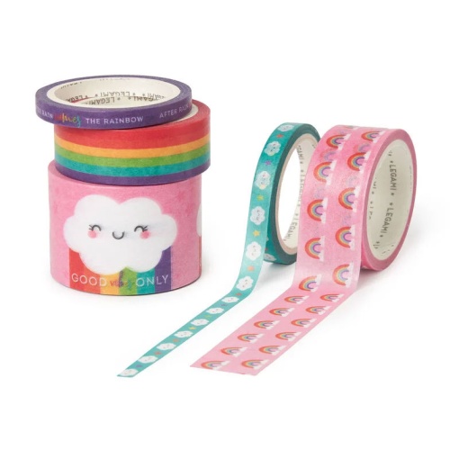 Fita Decorativa Washi Tape LEGAMI Tape By Tape Arco-íris (5x5m)