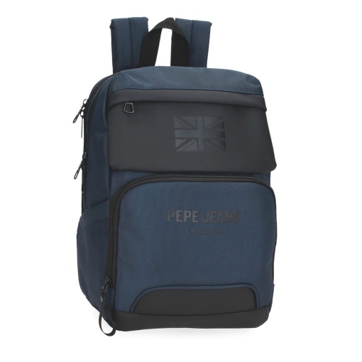 Mochila para portátil 13,3" e Tablet 12" Pepe JEANS Bromley 24 Azul Adaptável a Trolley