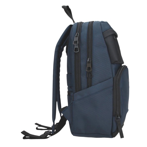 PEPE JEANS Bromley 24 blue backpack for 13.3" laptop and 12" tablet, adaptable to a trolley.