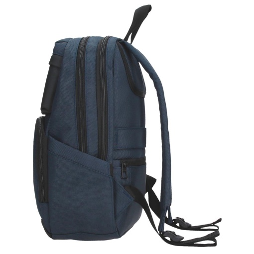 PEPE JEANS Bromley 24 blue backpack for 13.3" laptop and 12" tablet, adaptable to a trolley.