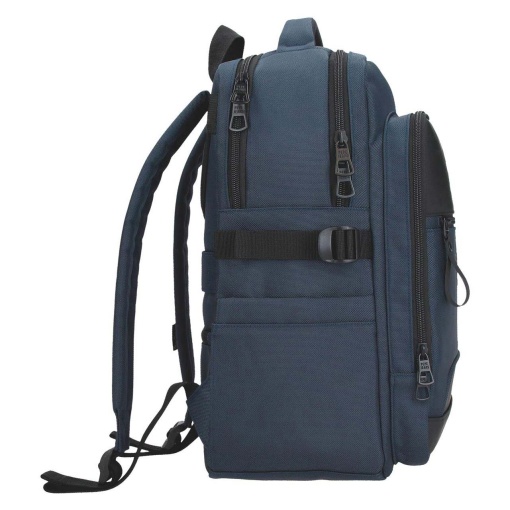 PEPE JEANS Bromley 24 blue backpack for 15.6'' laptop and 12'' tablet, adaptable to a trolley 420070211034