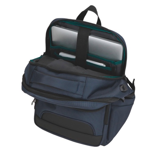 PEPE JEANS Bromley 24 blue backpack for 15.6'' laptop and 12'' tablet, adaptable to a trolley 420070211034