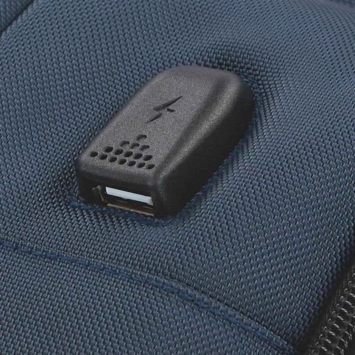 PEPE JEANS Bromley 24 blue backpack for 15.6'' laptop and 12'' tablet, adaptable to a trolley 420070211034