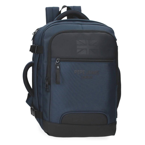 Mochila para portátil 15,6'' e tablet 12'' Pepe JEANS Bromley 24 azul adaptável a trolley 420070218034