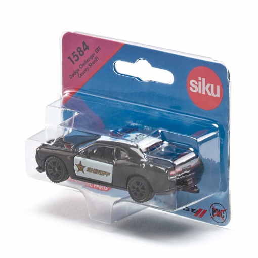 Carro Dodge Challenger SRT County Sheriff Miniatura SIKU