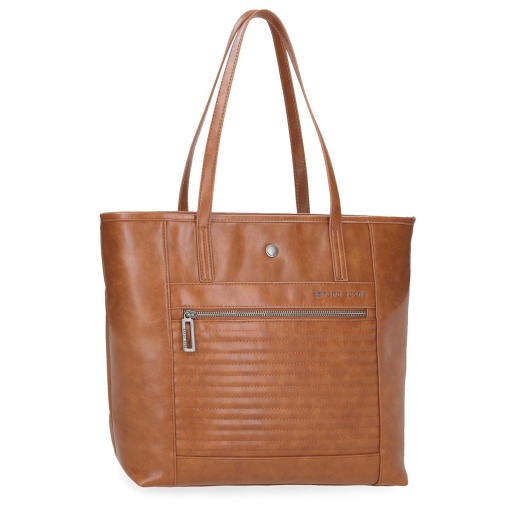 Mala para Portátil 15" e Tablet 12" Pepe JEANS Biker Castanha
