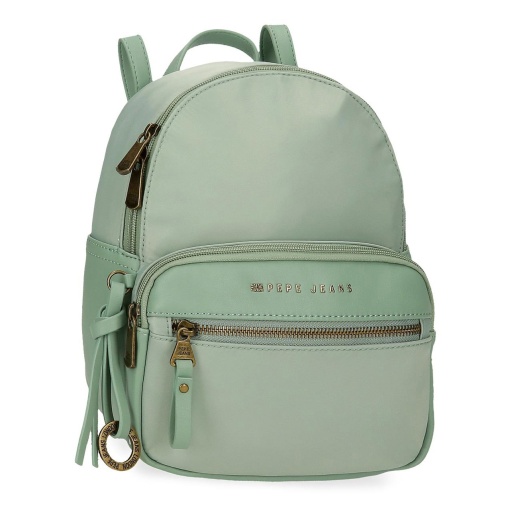 Mochila para portátil 15" e Tablet 12" Pepe JEANS MORGAN Verde Adaptável a Trolley