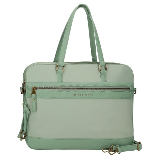 Mala para Portátil 15,6" e Tablet 12" Pepe JEANS Morgan Verde Adaptável a Trolley