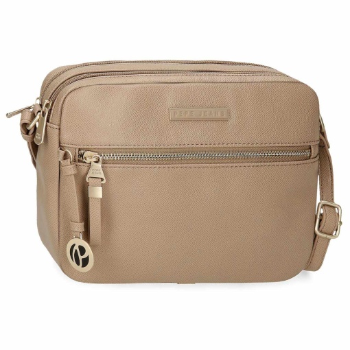 Mala de Tiracolo Pepe JEANS Elia Taupe 24x16x9cm