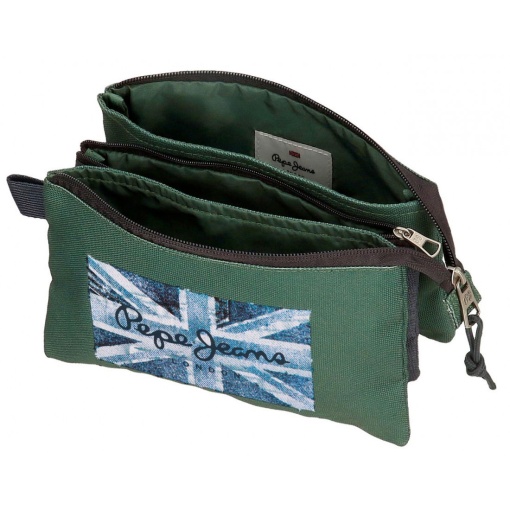 Estojo triplo PEPE JEANS Jebb verde
