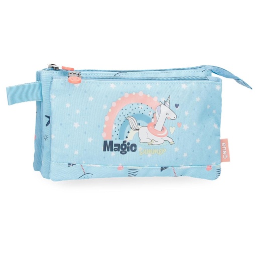 Estojo Escolar ENSO MAGIC Summer Azul 2025 Triplo