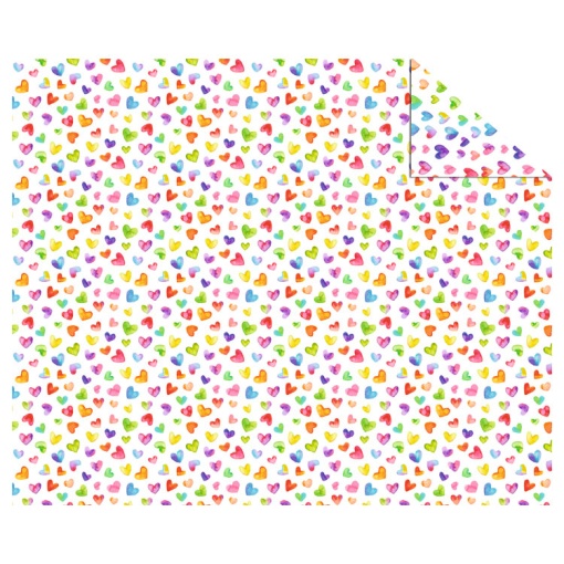Cartolina URSUS 300g 49,5x68cm Corações Coloridos