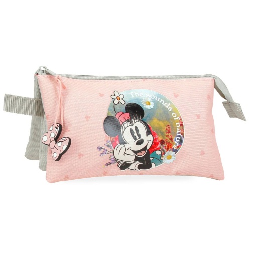 Estojo Escolar DISNEY Minnie Mouse WILD Nature 2025 Triplo