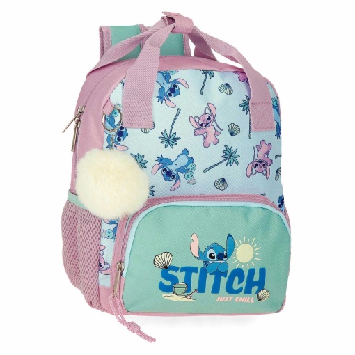 Mochila DISNEY Stitch Just Chill 2025 28x23x10cm Adaptável a Trolley