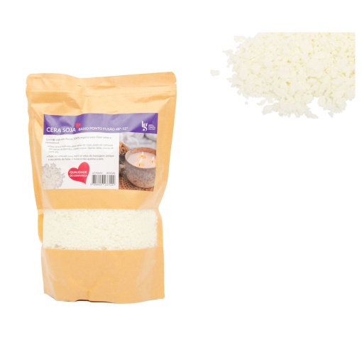 Cera de Soja Granulada Baixo Ponto de Fusão 850g LG