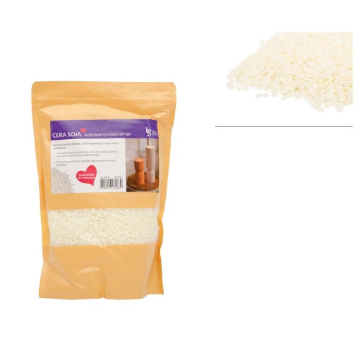Cera de Soja Granulada Alto Ponto de Fusão 850g LG