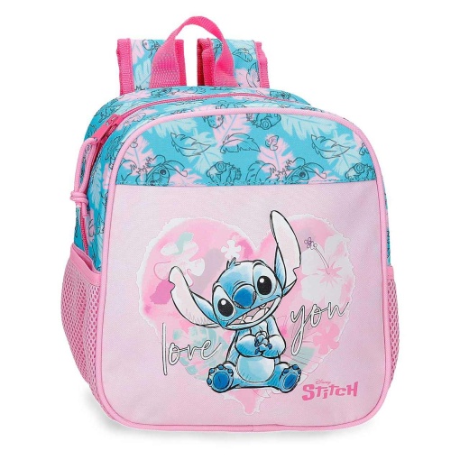 Mochila DISNEY Stitch Heart 2025 25x21x10cm Adaptável a Trolley